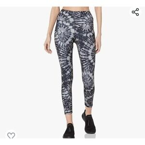 Womens Danskin Leggings Black Salt Tie Dye Medium